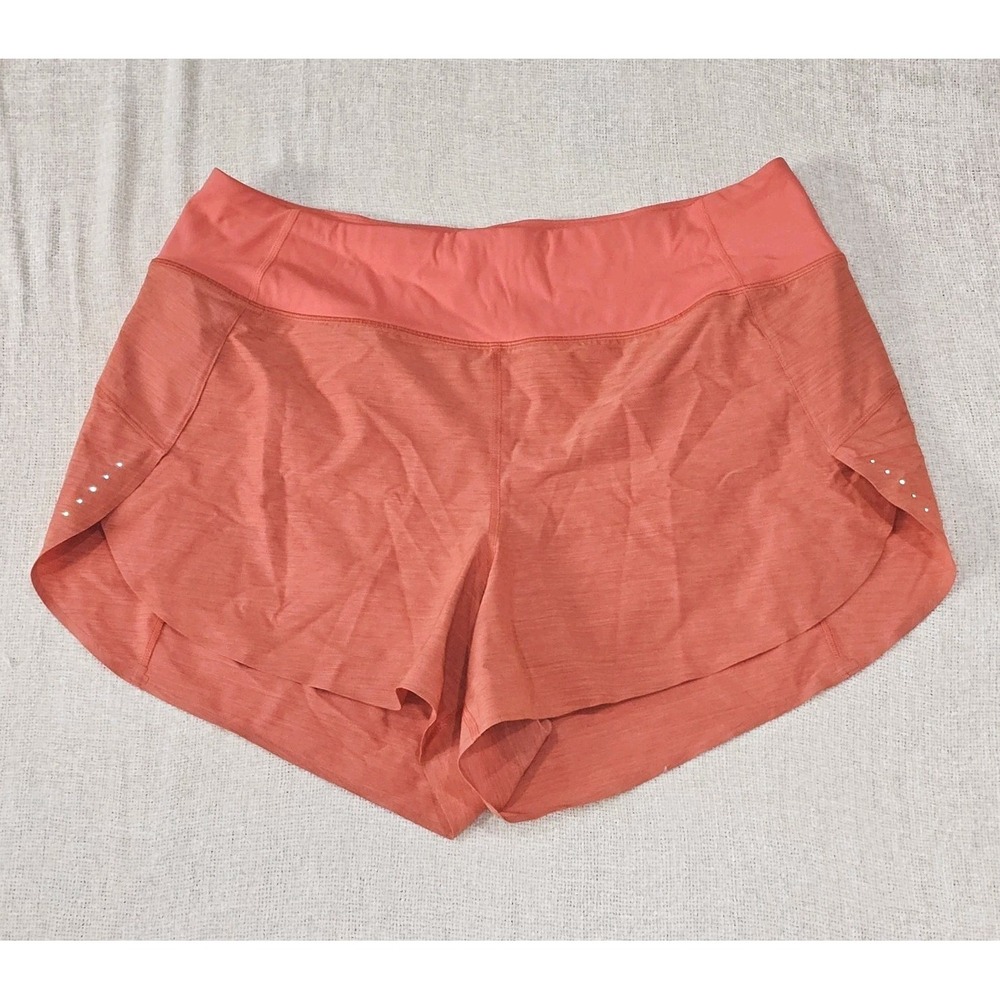 EUC Athleta Run With It Womens 1X Shorts Orange Atheleisure Casual Gym